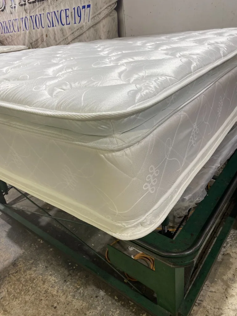 Dual-sided pillow top finished edge